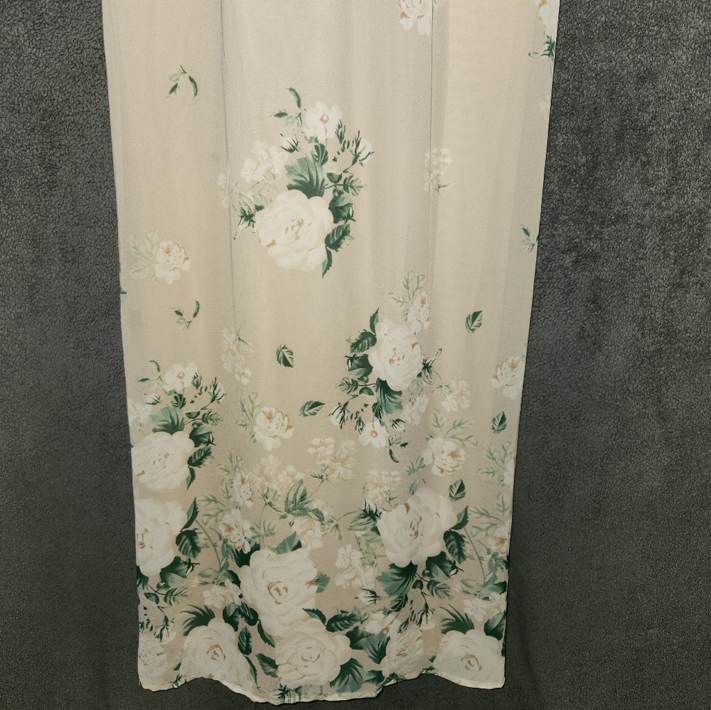Show Me Your MuMu Cream Floral Print Sleeveless Maxi Dress size Small - Picture 5 of 8